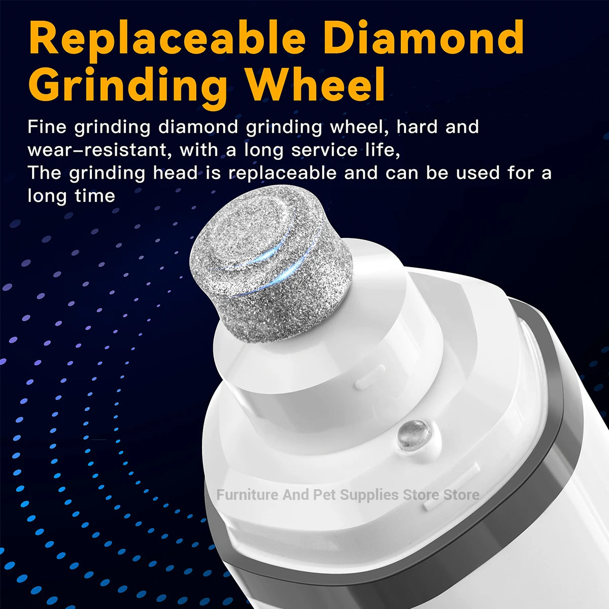 Rechargeable Pet Nail Grinder with LED Light