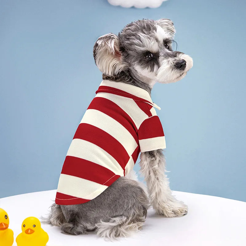 Classic Cotton Polo Shirt for Dogs and Cats