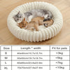 Round Donut Cat Bed - Ultra Soft Plush Pet Nest for Small Dogs and Cats