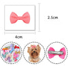 Handmade Pet Hair Clips - Colorful Bow Hairpins for Dogs and Cats