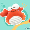 Interactive Crab Plush Toy with Motion-Activated Ball for Dogs