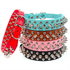 Punk Rivet Spiked Leather Dog Collar