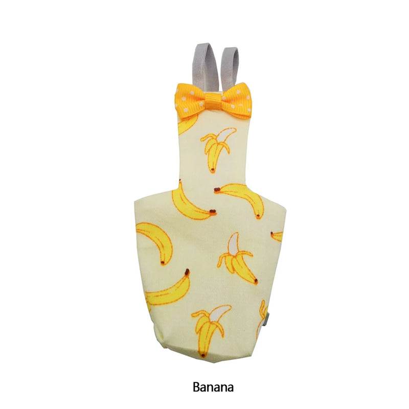 Combinaison de vol en coton avec nœud papillon pour petits perroquets