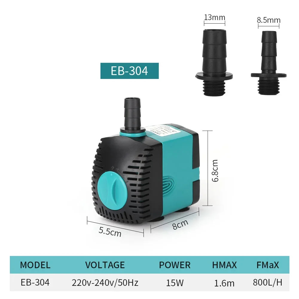 Submersible Aquarium Water Pump with Adjustable Flow