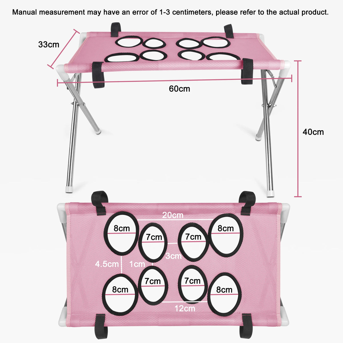 Foldable Pet Grooming Hammock Stand with Breathable Mesh
