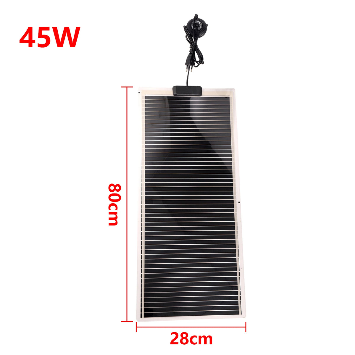 A rectangular black reptile heat mat with a visible thermostat and power rating of 45W.