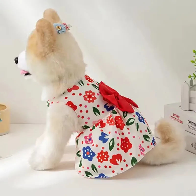 Flower Princess Dress for Small Dogs