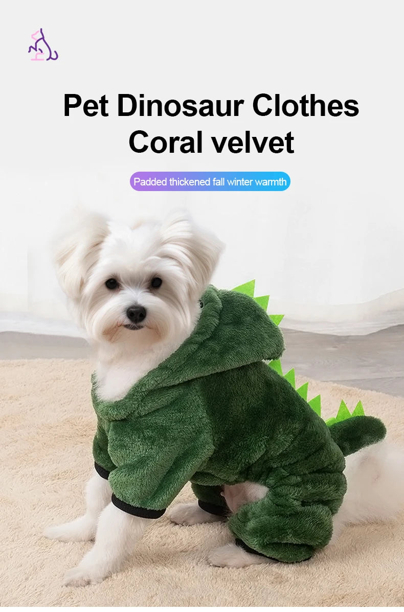 Dinosaur Costume Hoodie for Small Dogs and Cats