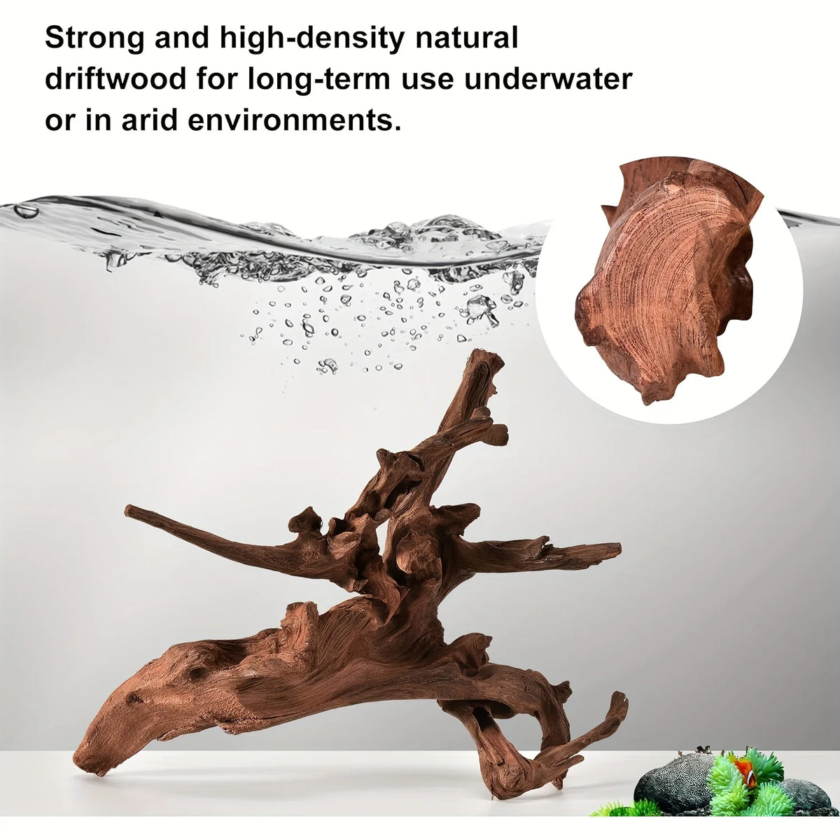 Natural Sinkable Driftwood for Aquarium and Reptile Habitats