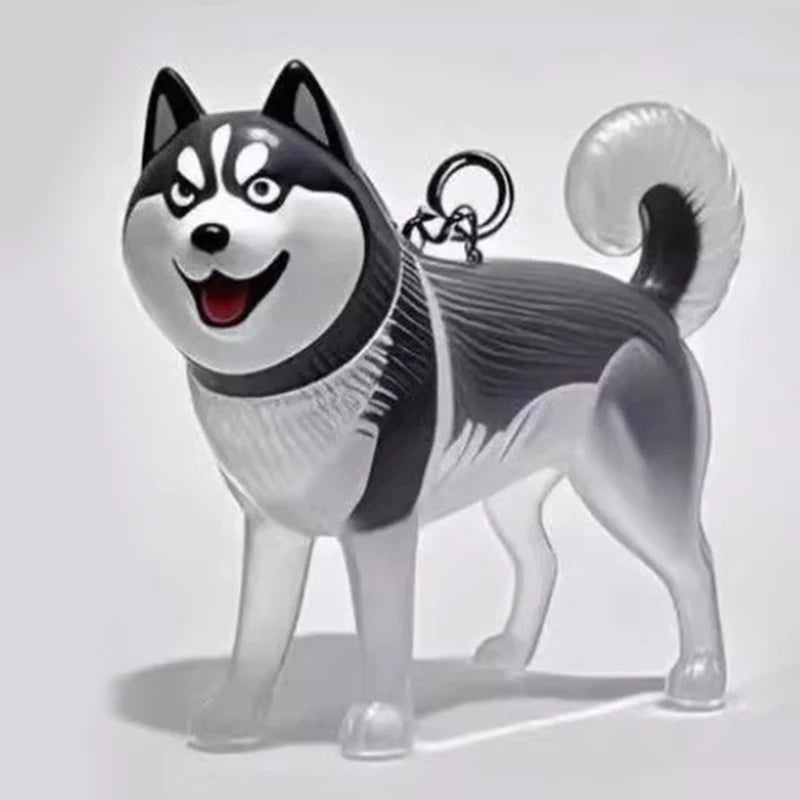 Transparent Pet Hair Keepsake Charm for Keys