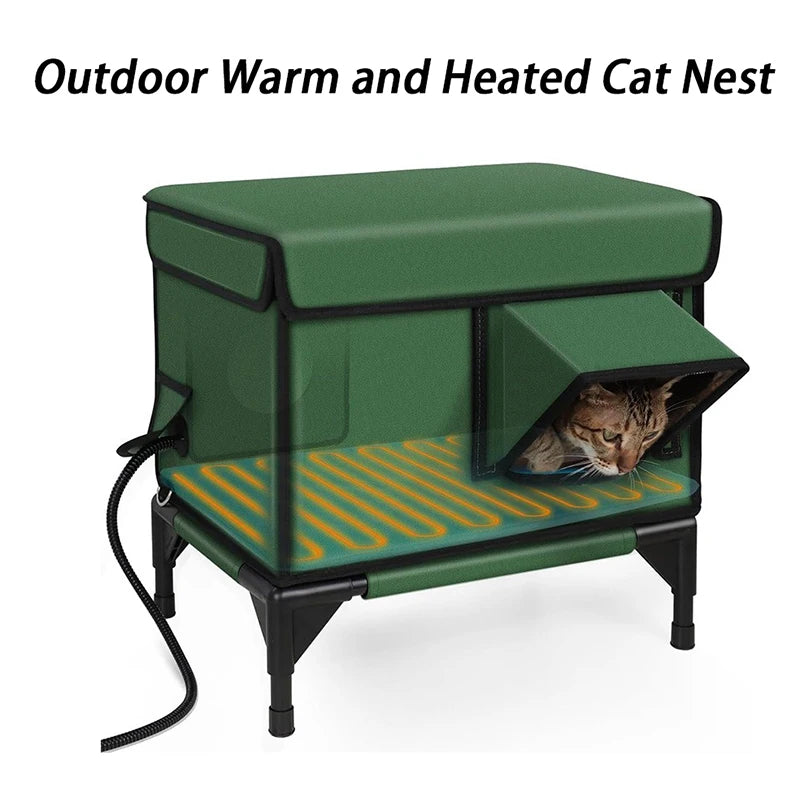 Abri Extérieur Chauffé et Imperméable pour Chat