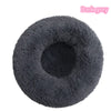 Lit Donut en Peluche Confortable pour Chat