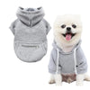 Cozy Fleece Hoodie for Small Dogs and Cats with Pockets