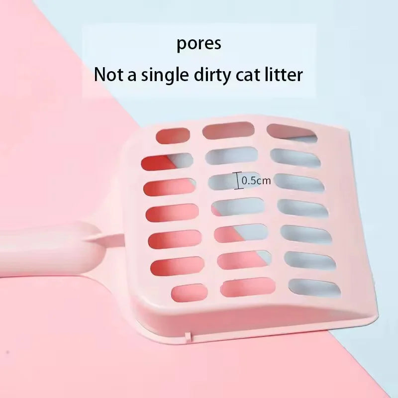 A pink large-capacity cat litter scoop with a quick-sift design shown against a light background.