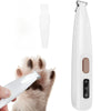 Cordless Waterproof Dog Paw Trimmer with LED Light