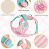Striped Color-Block Dog Harness with Matching Leash