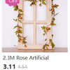 Artificial Ivy Vine Garland – 2.3m Hanging Silk Leaf Decor