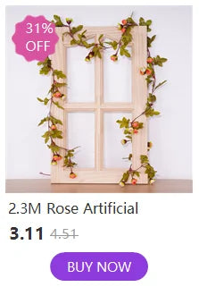 Artificial Ivy Vine Garland – 2.3m Hanging Silk Leaf Decor