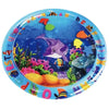 Buntes, rundes Sensormat mit Unterwasser-Meerestieren wie Fischen und Meereswesen.