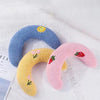 Super Soft Half Donut Cat Bed Pillow for Neck Support and Relaxation
