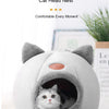 Cat Head-Shaped Cozy Cave Bed for Small to Medium Pets