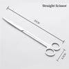A straight scissor with a 25cm blade and 6.5cm handles for aquarium cleaning.