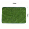 A rectangular green artificial dog grass mat measuring 40cm by 36cm.