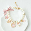 Pearl Bow Rhinestone Pet Collar for Small Dogs and Cats