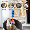 Interactive Cat Wand Toy with Wooden Handle