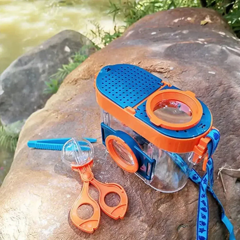 Insect Observation Box Kit with Magnifier for Outdoor Study