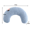 Super Soft Half Donut Cat Bed Pillow for Neck Support and Relaxation