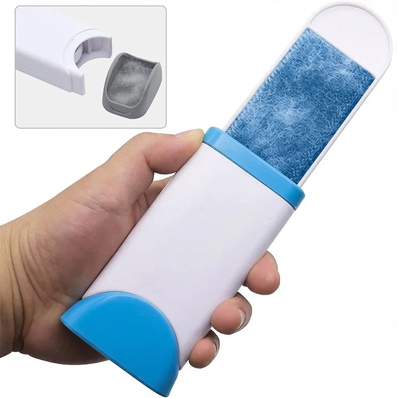 Dual-Sided Reusable Lint and Pet Hair Remover Brush