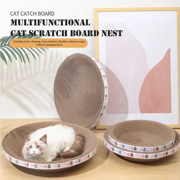 Lit Grattoir en Forme de Bol pour Chat