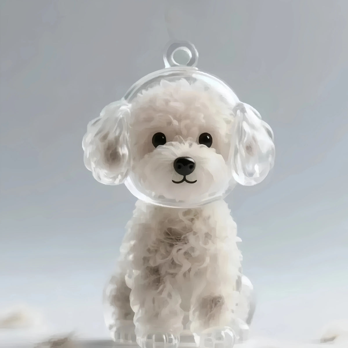 Pet Memorial Fur Keepsake Keychain Pendant