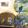Natural Wood Bird Nesting Box with Viewing Window