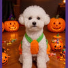 Adjustable Halloween Pumpkin Overall Costume for Small Dogs and Cats