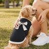 Ribbed Sleeveless Pet Vest with Bow Knot for Small Dogs and Cats