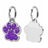Personalized Engraved Pet ID Tag with Glitter Finish