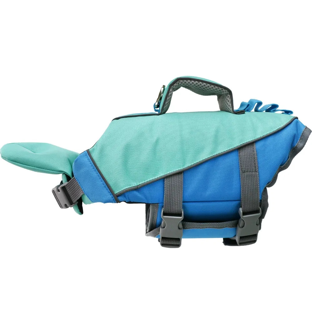 Adjustable Dog Life Jacket with Reflective Stripes