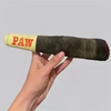 Cigar-Shaped Squeaky Plush Dog Toy for Interactive Play and Teeth Care