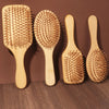Natural Bamboo Air Cushion Scalp Massage Hair Brush – Detangling & Anti-Static