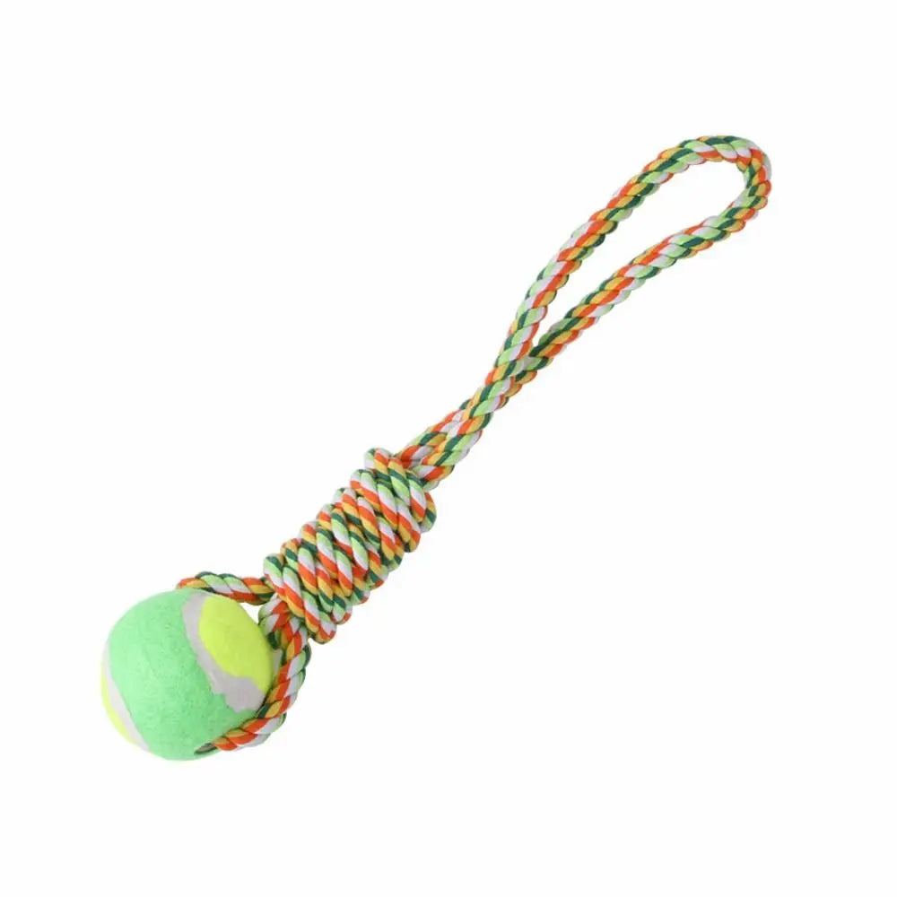 Cotton Rope Dog Spring Pole for Tug and Exercise