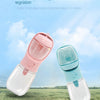 Bouteille d'eau portable pour animaux avec rangement pour nourriture
