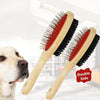 Double-Sided Wooden Pet Grooming Comb