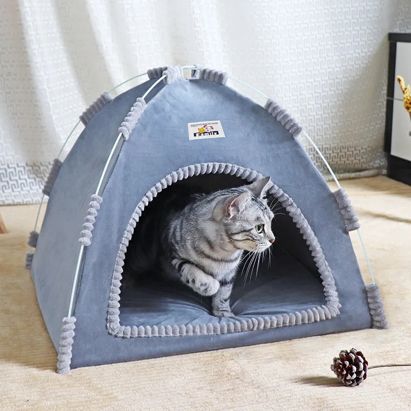 Tente pliante pour animaux avec coussin rafraîchissant