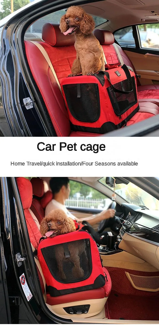 Transportín Plegable para Mascotas con Interior Acolchado