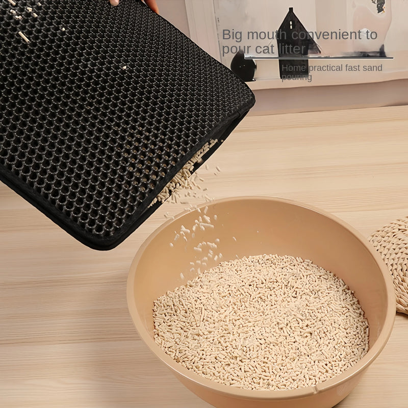 Large EVA Double-Layer Cat Litter Mat Waterproof
