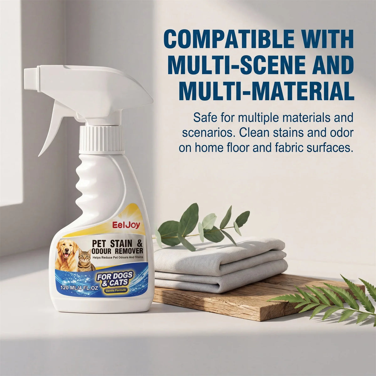 Pet Stain & Odor Eliminator Spray with Fine Mist Nozzle