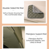 Breathable Pet Tent House with Foldable Design and Double-Sided Mat