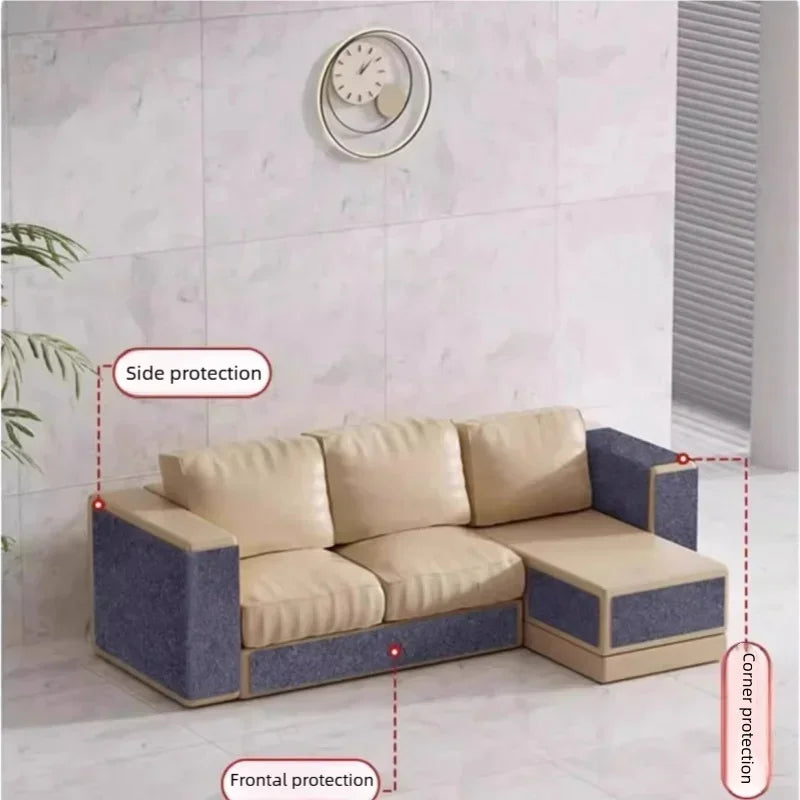 Trimmable Self-Adhesive Cat Scratching Mat for Furniture & Wall Protection